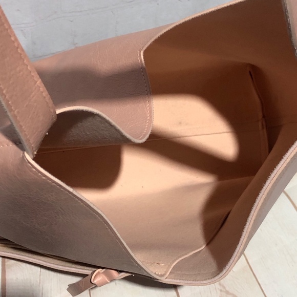 Ulta Beauty Pink Faux Leather Suede Tote Shoulder Weekend Bag Large No Flaws - Picture 6 of 6